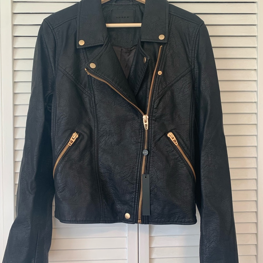 BLANKNYC Lifechanger Faux Leather Moto Jacket, Size Women’s XL - NWT